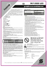 Preview for 7 page of Somogyi Home FKF 2000 LED Instruction Manual