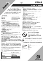 Предварительный просмотр 8 страницы Somogyi Home FKK 01 Instruction Manual