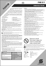 Предварительный просмотр 11 страницы Somogyi Home FKK 01 Instruction Manual