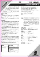 Preview for 3 page of Somogyi home FLP 6 SOLAR Instruction Manual