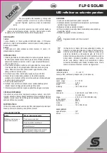 Preview for 7 page of Somogyi home FLP 6 SOLAR Instruction Manual