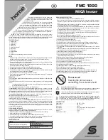 Preview for 3 page of Somogyi Home FMC 1000 Instruction Manual