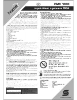 Preview for 9 page of Somogyi Home FMC 1000 Instruction Manual