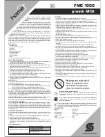 Preview for 10 page of Somogyi Home FMC 1000 Instruction Manual