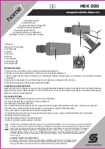 Preview for 4 page of Somogyi Home HSK200 Instruction Manual