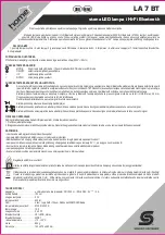 Preview for 7 page of Somogyi home LA 7 BT Instruction Manual