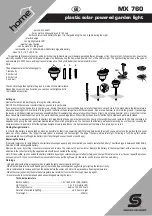 Preview for 2 page of Somogyi Home MX 760 Instruction Manual