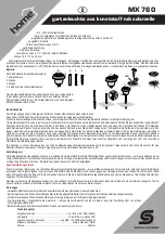 Preview for 3 page of Somogyi Home MX 760 Instruction Manual