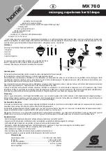 Preview for 4 page of Somogyi Home MX 760 Instruction Manual