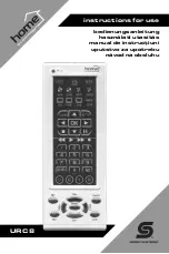 Somogyi Home URC 8 Instructions For Use Manual preview