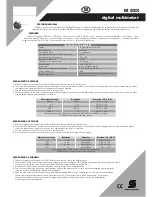 Preview for 1 page of Somogyi M 92X User Manual