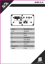 Preview for 2 page of Somogyi SAL WRX8/A Instruction Manual