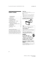 Preview for 2 page of Somy BRAVIA KD-49XF9005 Reference Manual