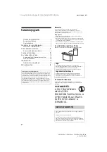 Preview for 260 page of Somy BRAVIA KD-49XF9005 Reference Manual