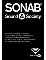 Sonab Sound & Society System 9 Instruction Manual preview