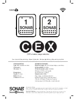 Preview for 1 page of Sonab XCO-CEXUT1 User Manual