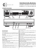 Preview for 4 page of Sonance A800D Instruction Manual