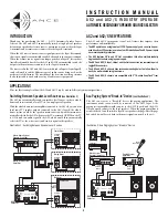 Sonance Automatic Speaker Level Source Selector AS2 Instruction Manual preview