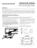 Sonance BBE Instruction Manual preview