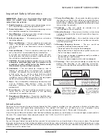 Предварительный просмотр 2 страницы Sonance Cinema Series SUB 10-150 Instruction Manual