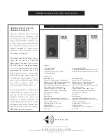 Sonance Cinema Ultra II THX Series Specification Sheet preview