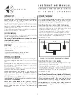 Preview for 1 page of Sonance D-series Instruction Manual