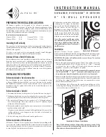 Preview for 3 page of Sonance D-series Instruction Manual