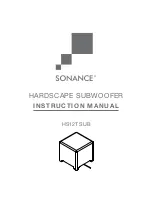 Sonance HS12T SUB Instruction Manual preview