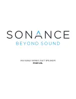 Preview for 1 page of Sonance Invisible series Manual