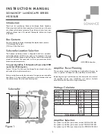 Sonance LANDSCAPE SERIES HS10SUB Instruction Manual preview