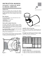 Preview for 1 page of Sonance LS10SUB Instruction Manual