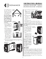 Preview for 2 page of Sonance Mariner 82 Instruction Manual