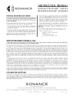 Preview for 4 page of Sonance Mariner 82 Instruction Manual