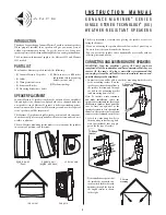 Sonance Mariner Series Instruction Manual preview