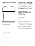 Preview for 2 page of Sonance OMNI-6T Instruction Manual