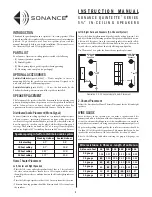 Preview for 1 page of Sonance Quintette 521QR Instruction Manual