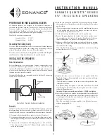 Preview for 2 page of Sonance Quintette 521QR Instruction Manual