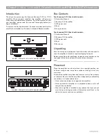 Предварительный просмотр 4 страницы Sonance SONAMP 1250 MKII Instruction Manual