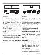 Предварительный просмотр 6 страницы Sonance SONAMP 1250 MKII Instruction Manual