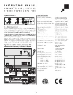 Предварительный просмотр 9 страницы Sonance SONAMP 275 SE Instruction Manual