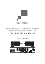 Sonance Sonamp DSP 2-750 MKII Instruction Manual предпросмотр