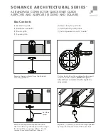 Sonance SONANCE ARCHITECTURAL SERIES ASBPC3RS Quick Start Manual preview