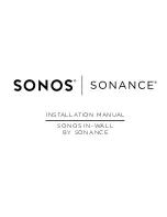 Sonance SONOS Instruction Manual preview