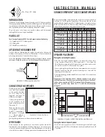 Предварительный просмотр 1 страницы Sonance Symphony S622C Instruction Manual