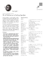 Preview for 1 page of Sonance Symphony S623TR Specification Sheet