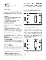 Sonance ThinLine TL622R Instruction Manual preview