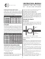 Предварительный просмотр 2 страницы Sonance ThinLine TL622R Instruction Manual