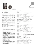 Preview for 1 page of Sonance Virtuoso A800D Specifications