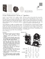 Preview for 1 page of Sonance VISUAL PERFORMANCE VP65 Specifications