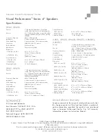 Preview for 2 page of Sonance VISUAL PERFORMANCE VP65 Specifications